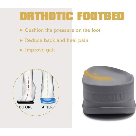 Women's Gray Fuzzy Faux Rabbit Furry Fur Cross Band Arch Open Slippers Shoes - Picture 4 of 8